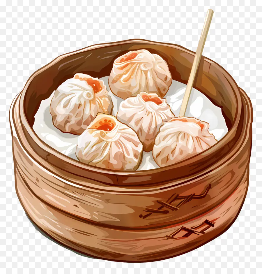 Dimsum，Buharda Pişirilmiş Çörekler PNG