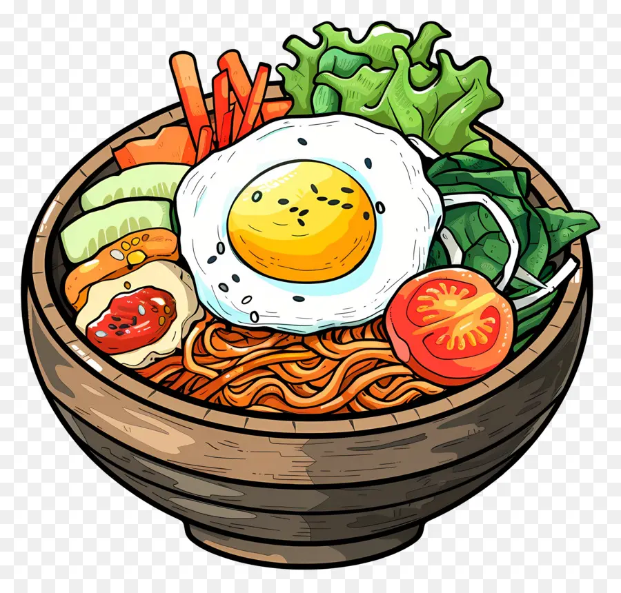 Kore Bibimbap，Kase Yemek PNG