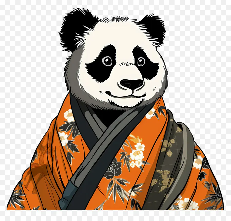 Panda，Kimonolu Panda PNG