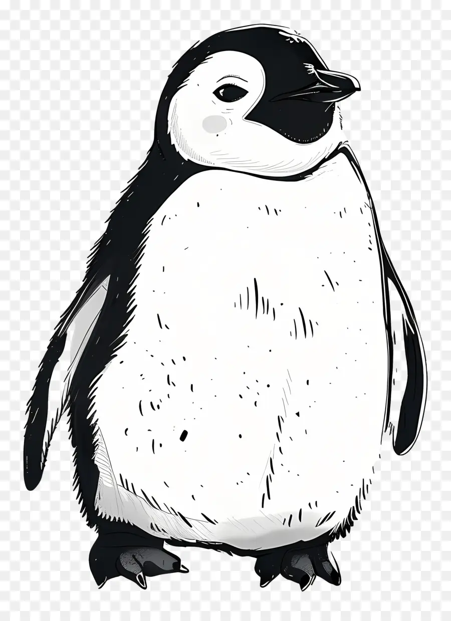 Penguen，Siyah Ve Beyaz PNG