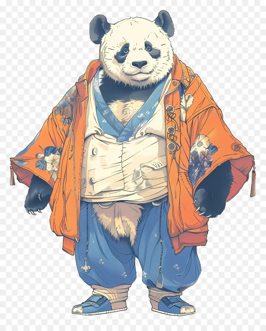 Panda，Geleneksel Giysilerdeki Panda PNG