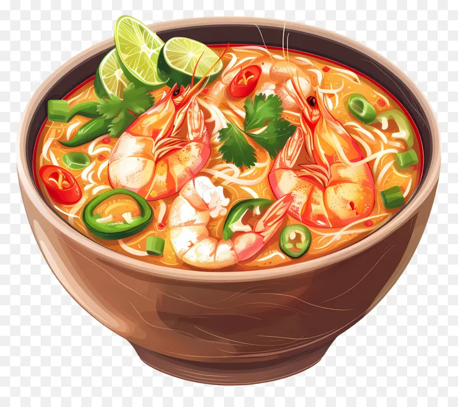 Tom Yum Goong，Karides Çorbası PNG