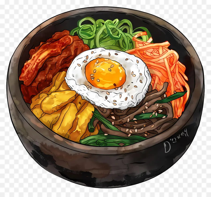 Kore Bibimbap，Bibimbap PNG