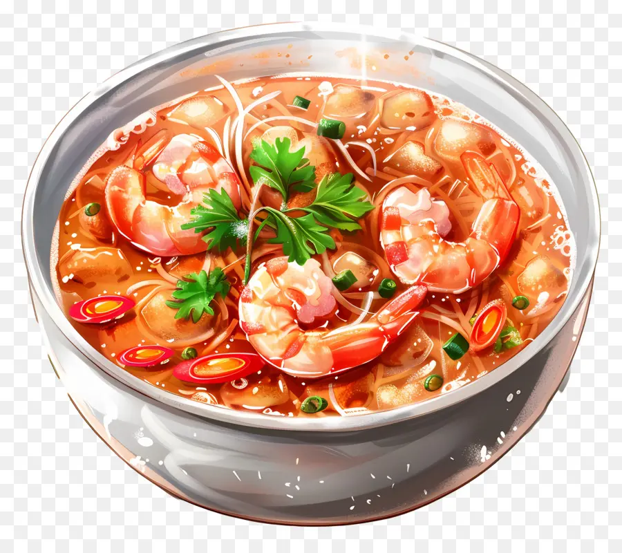 Tom Yum Goong，Karides Çorbası PNG