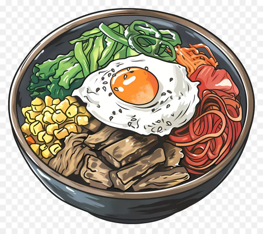 Kore Bibimbap，Bibimbap PNG