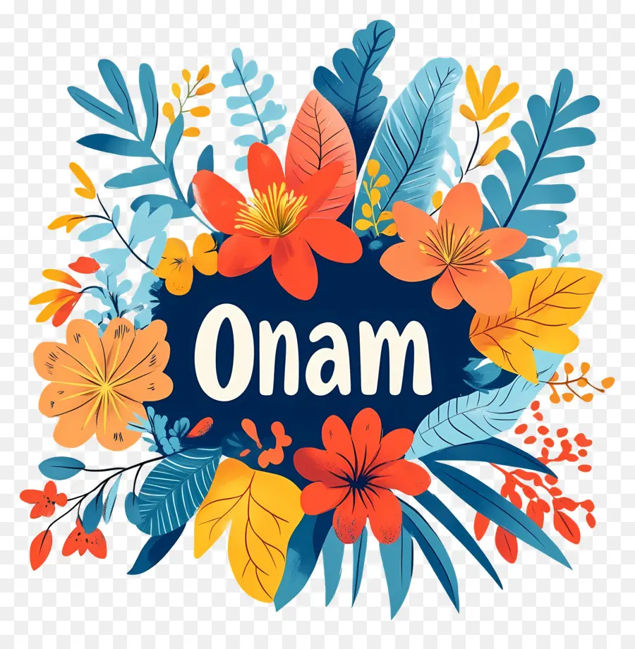 Onam，çiçekler PNG