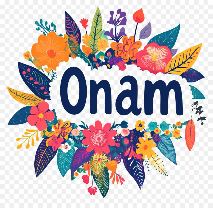 Onam，Onam Çiçek Çelenk PNG