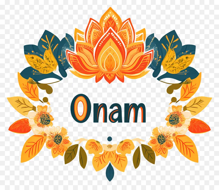 Onam，çiçekler PNG