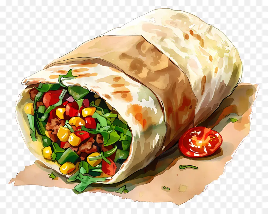 Burrito，Dürüm PNG