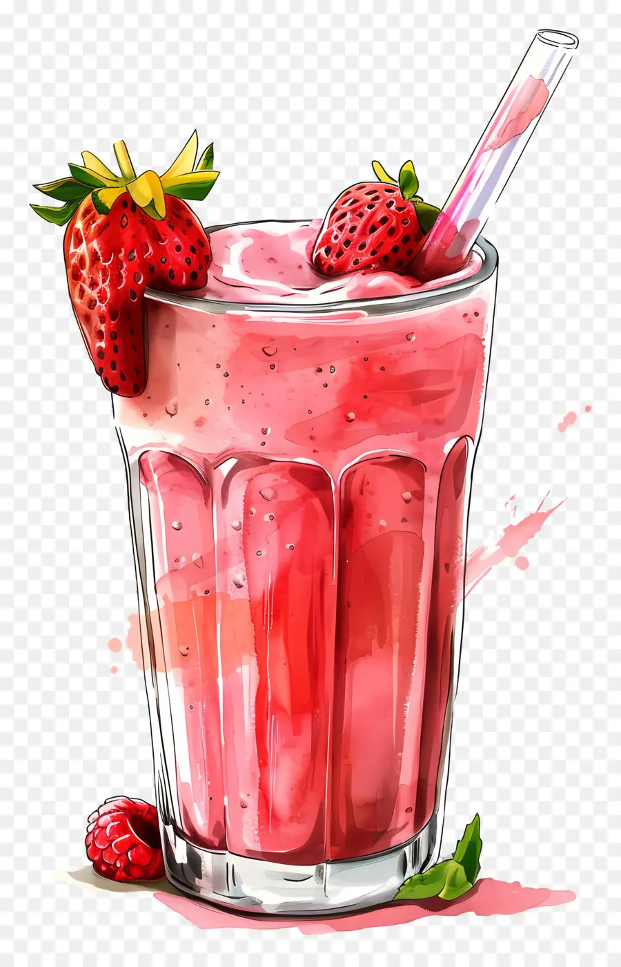 Güler Yüzlü，Meyveli Smoothie PNG