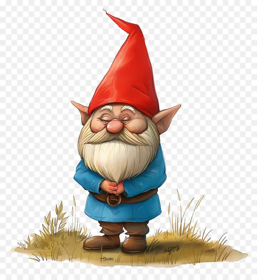 Bahçe Gnome，Kırmızı şapkalı Gnome PNG