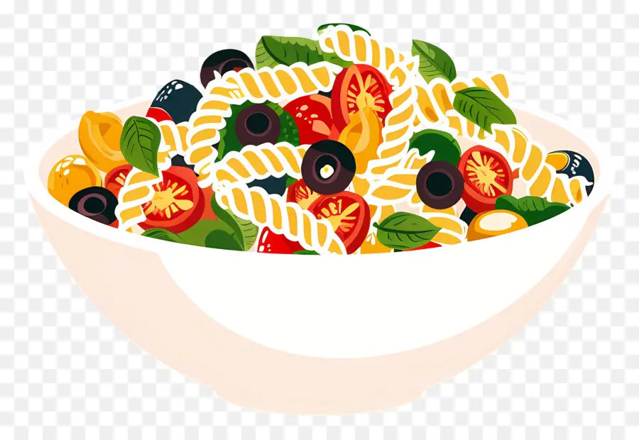 Makarna Salatası，Zeytin PNG