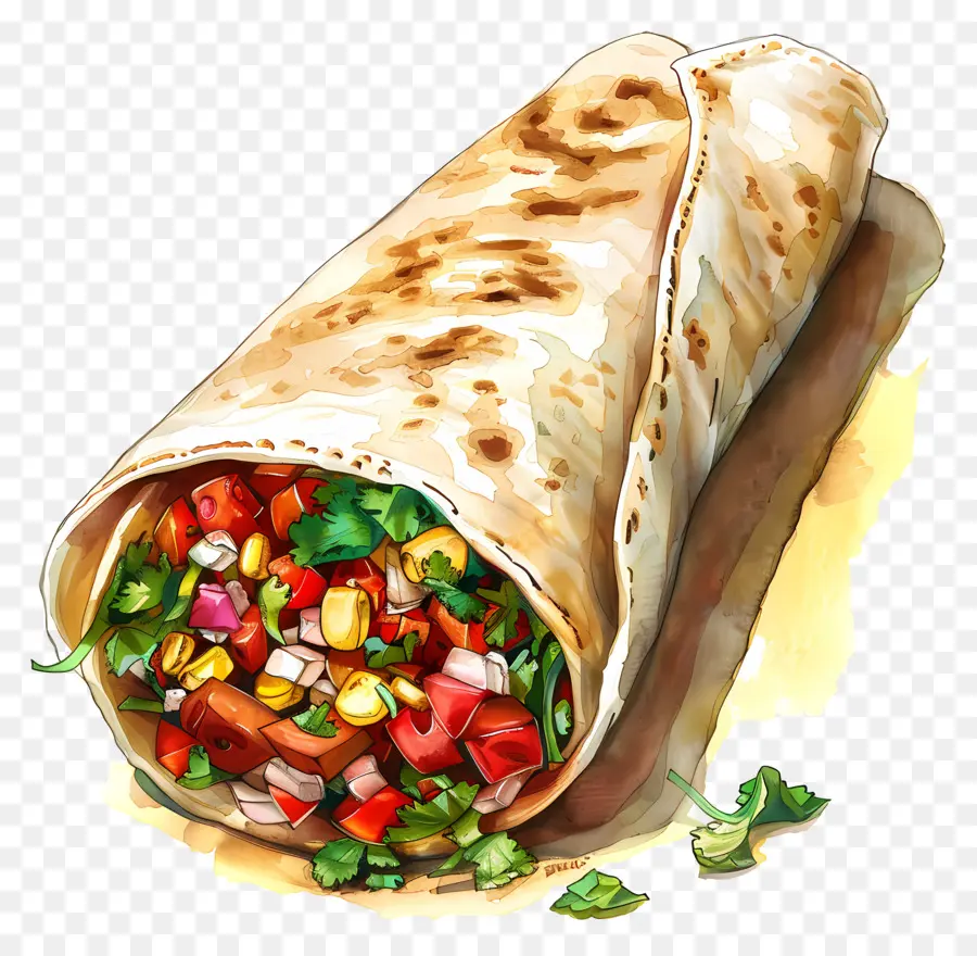 Dürümcü，Burrito PNG