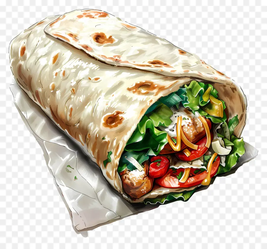 Burrito，Dürüm PNG