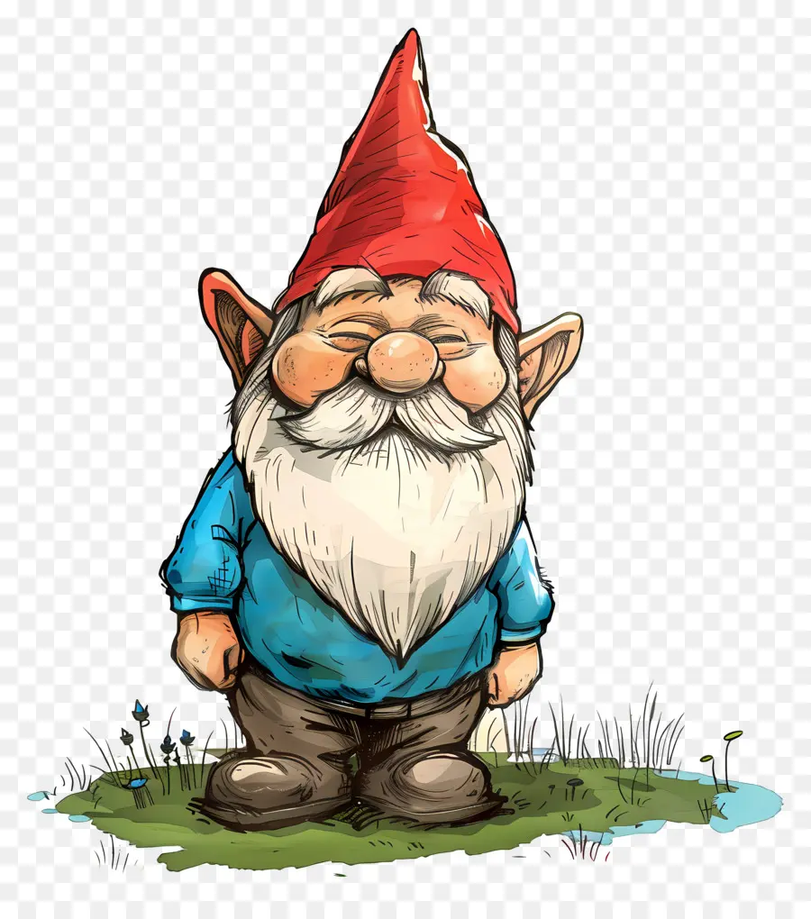 Bahçe Gnome，Çim PNG