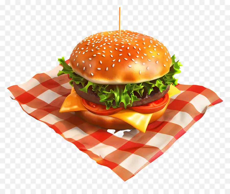 Cheeseburger，Hamburger PNG