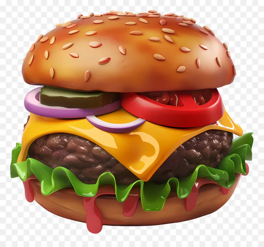 Cheeseburger，Hamburger PNG