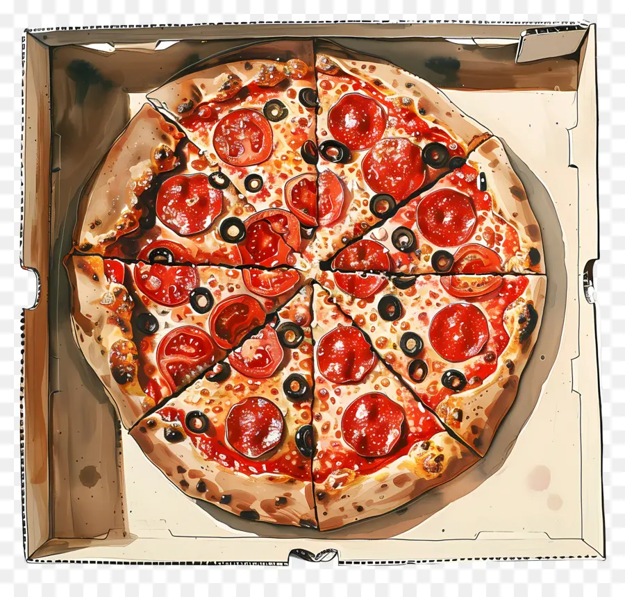 Kutudaki Pizza，Pizza PNG