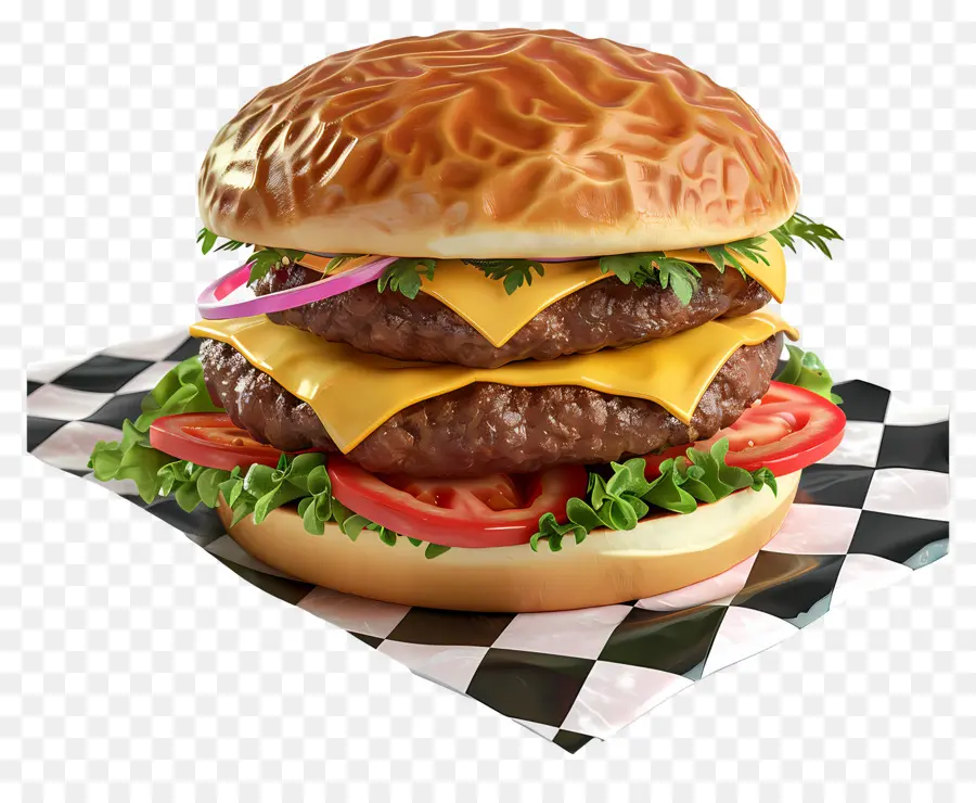 Cheeseburger，Hamburger PNG