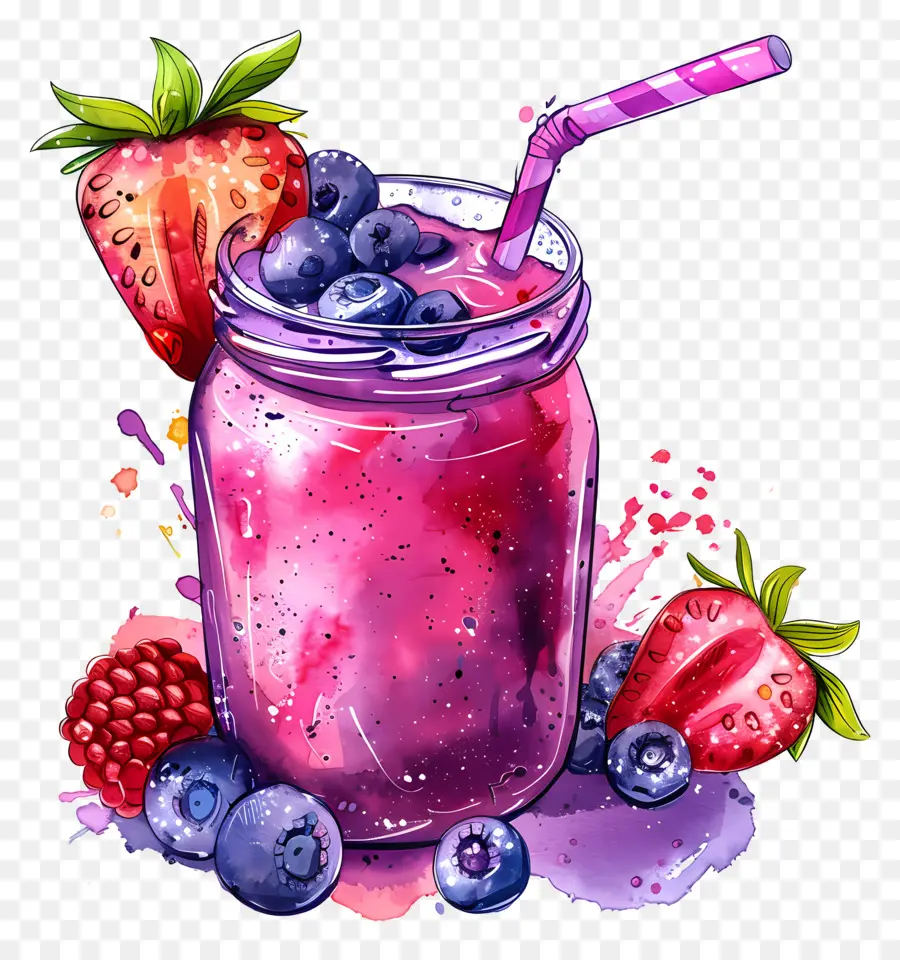 Güler Yüzlü，Meyveli Smoothie PNG