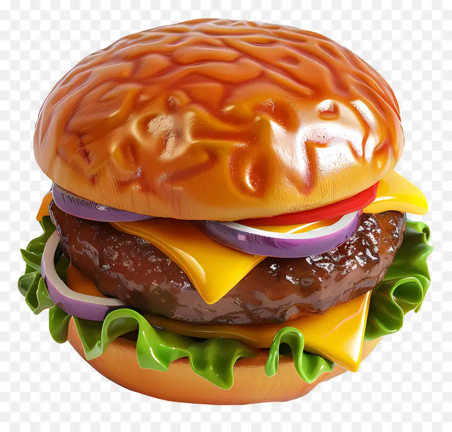 Cheeseburger，Hamburger PNG