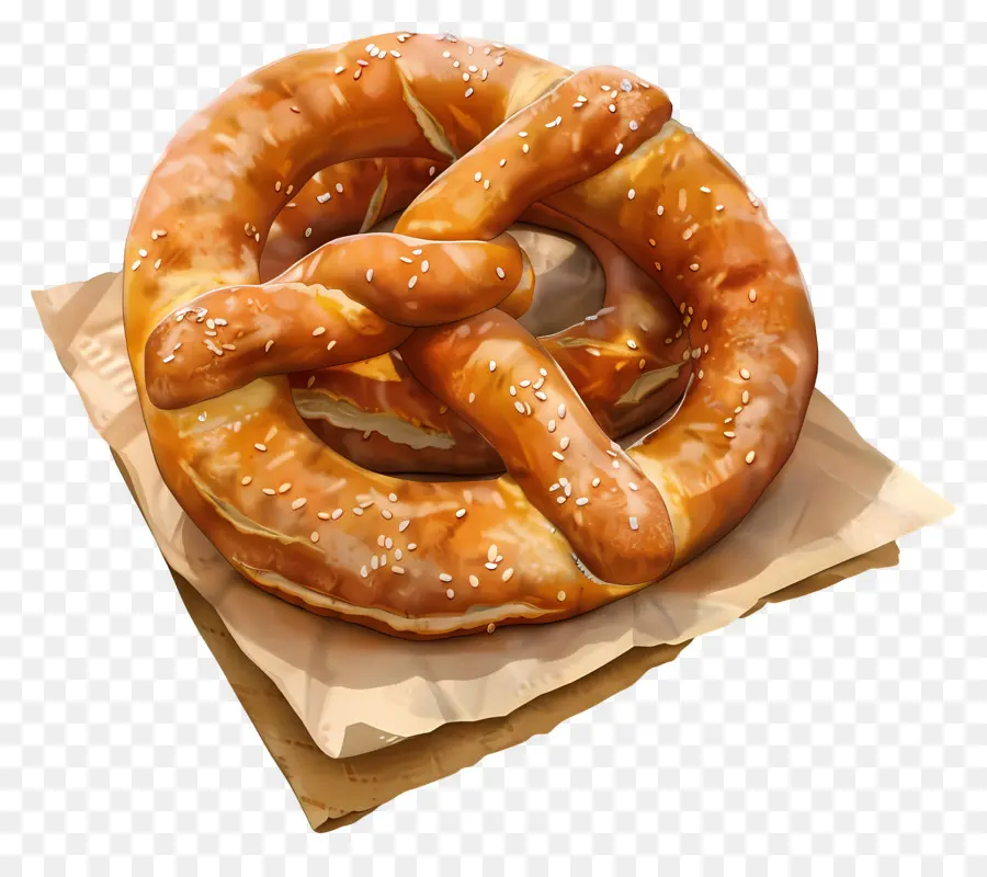 Pretzel，Atıştırmalık PNG