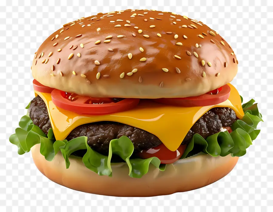 çizburger，Hamburger PNG