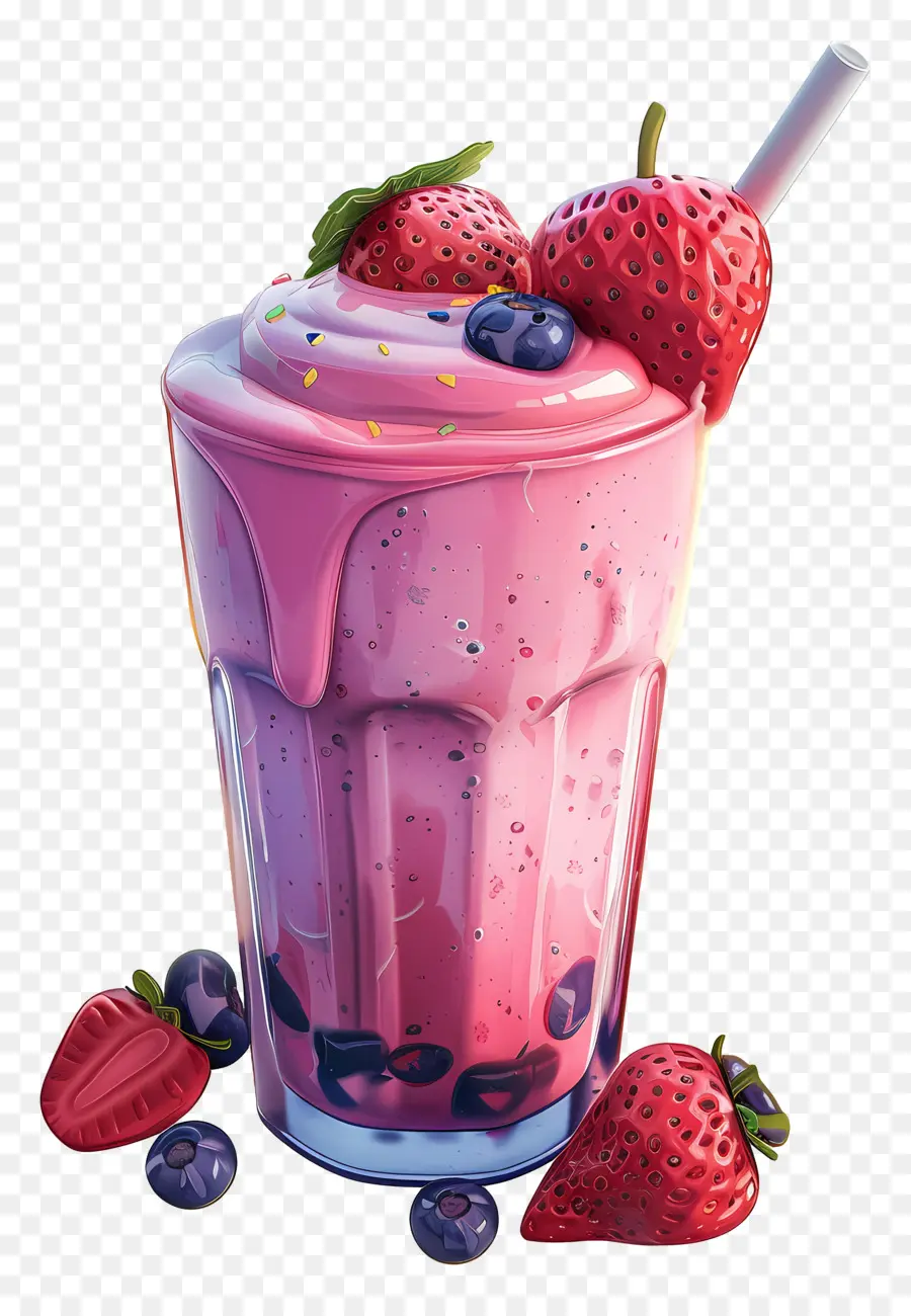 Güler Yüzlü，Meyveli Smoothie PNG