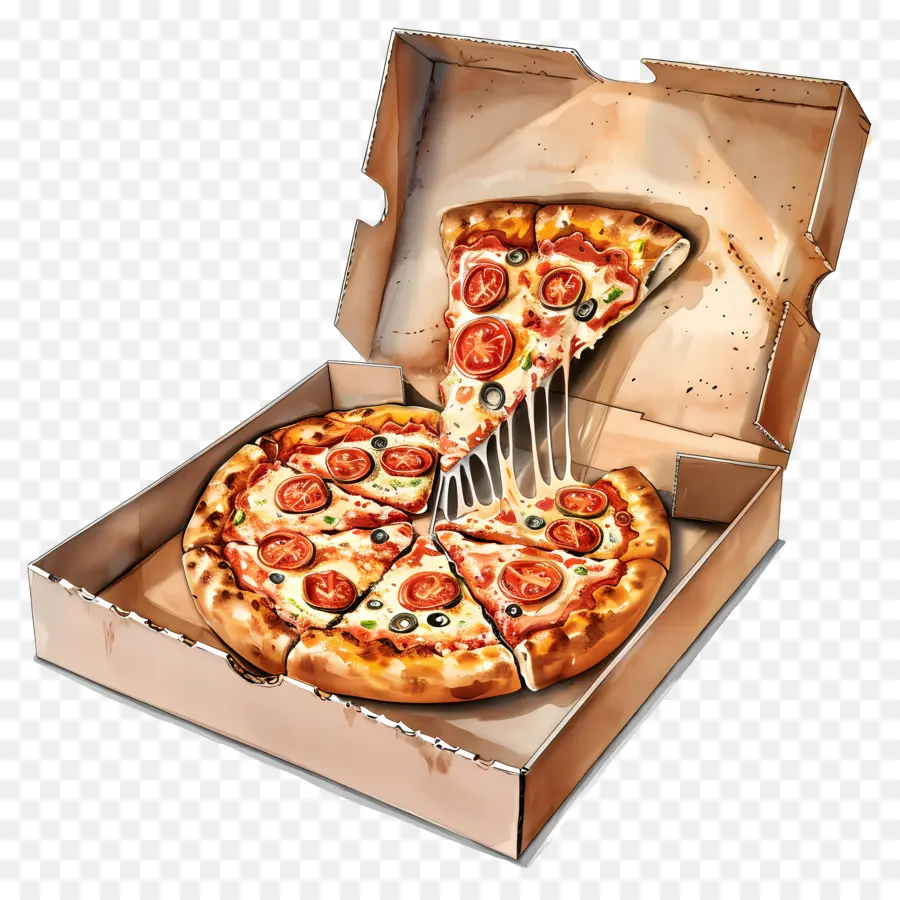 Kutudaki Pizza，Pizza PNG