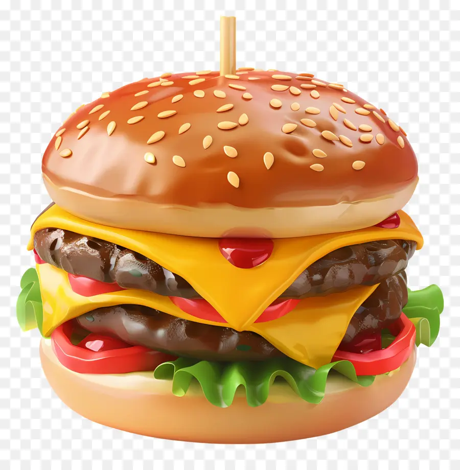 Cheeseburger，Hamburger PNG