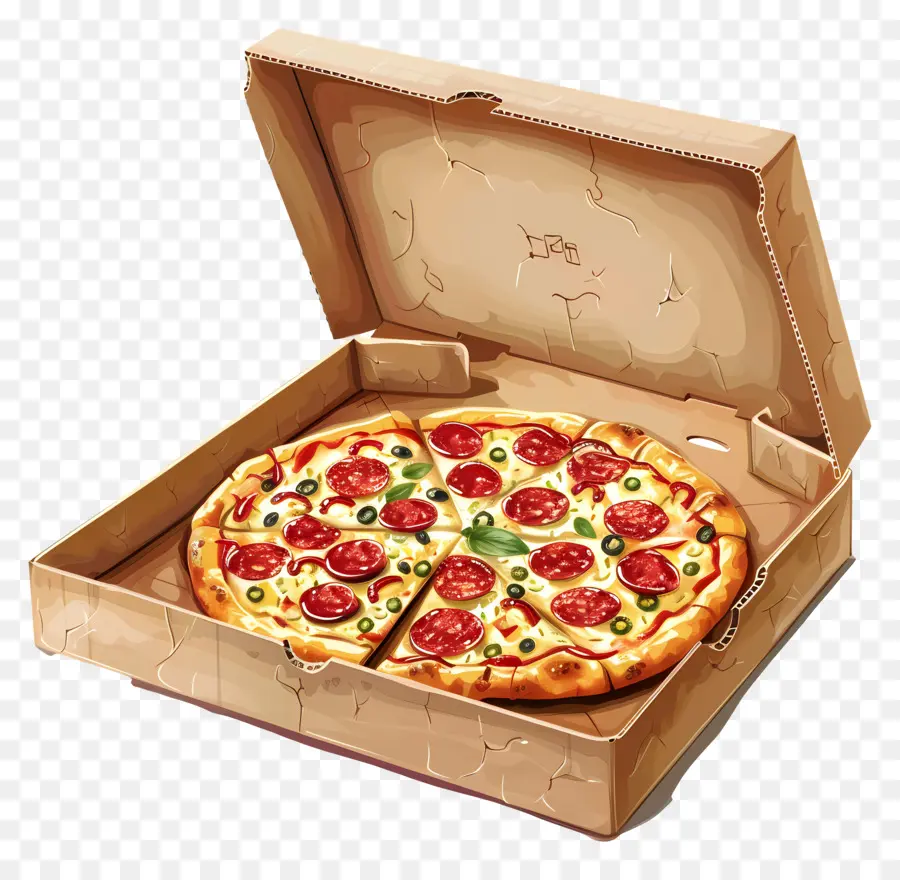 Kutudaki Pizza，Pizza PNG