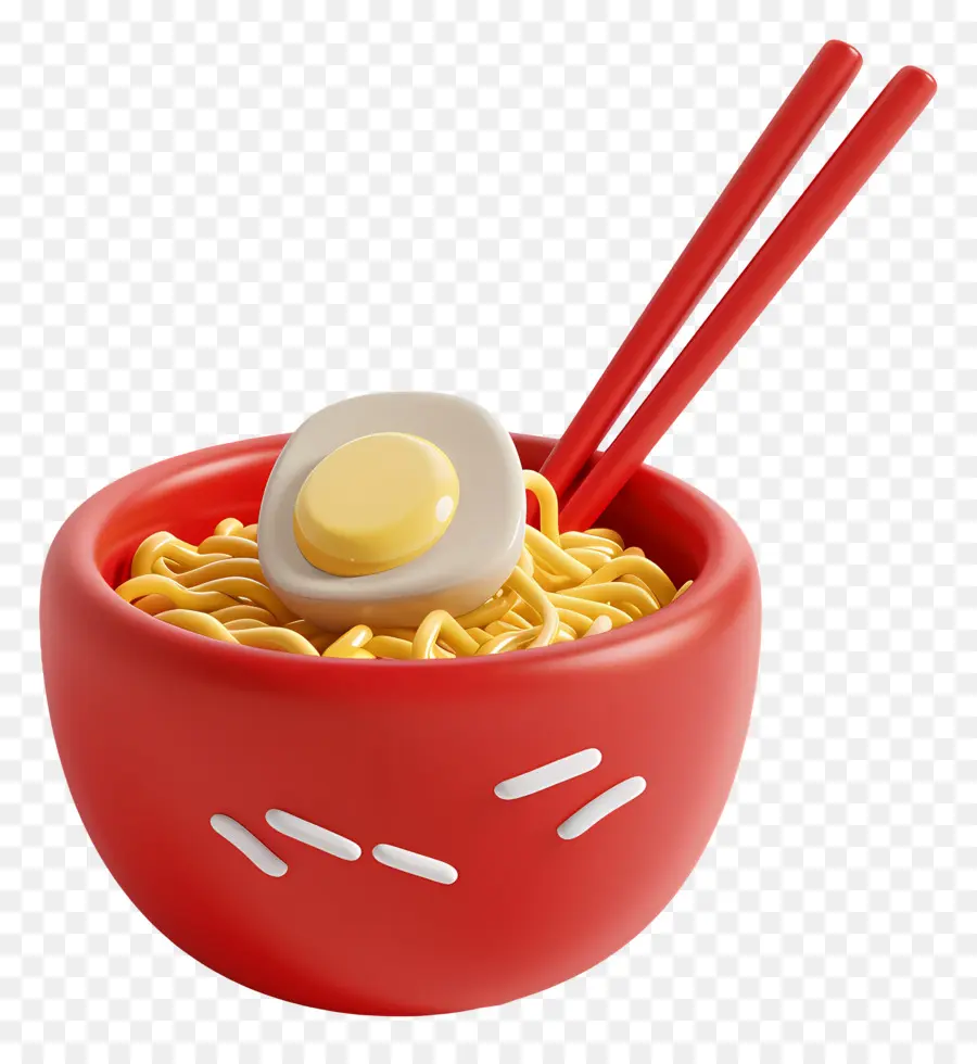 Ramen Kasede，Kırmızı Kase Erişte PNG