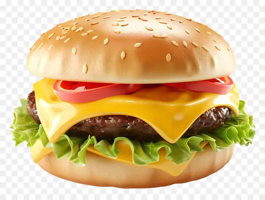 Cheeseburger，Hamburger PNG