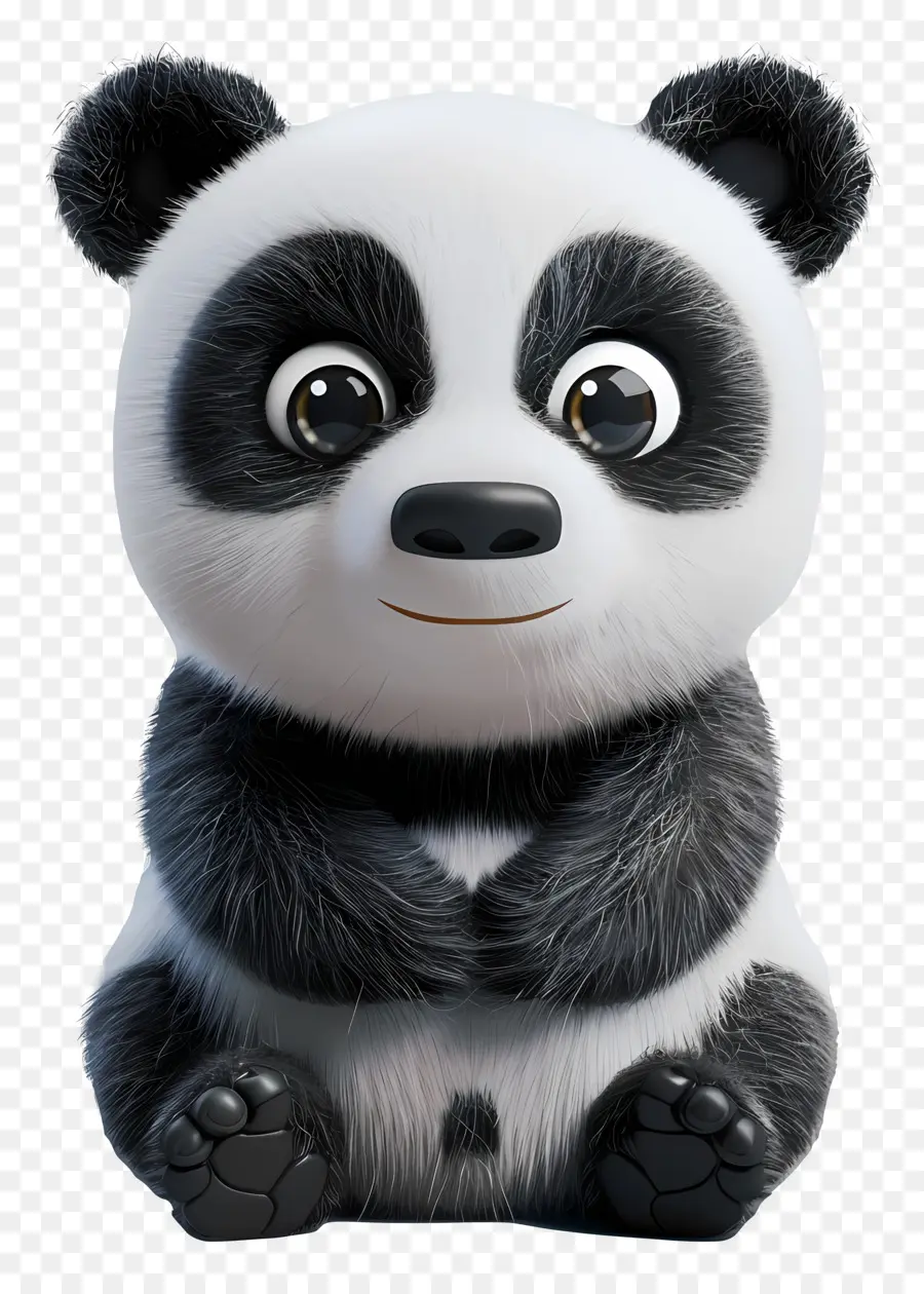 Panda，Sevimli Panda Yüzü PNG