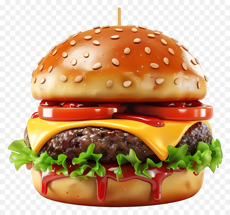 Hamburger，Cheeseburger PNG