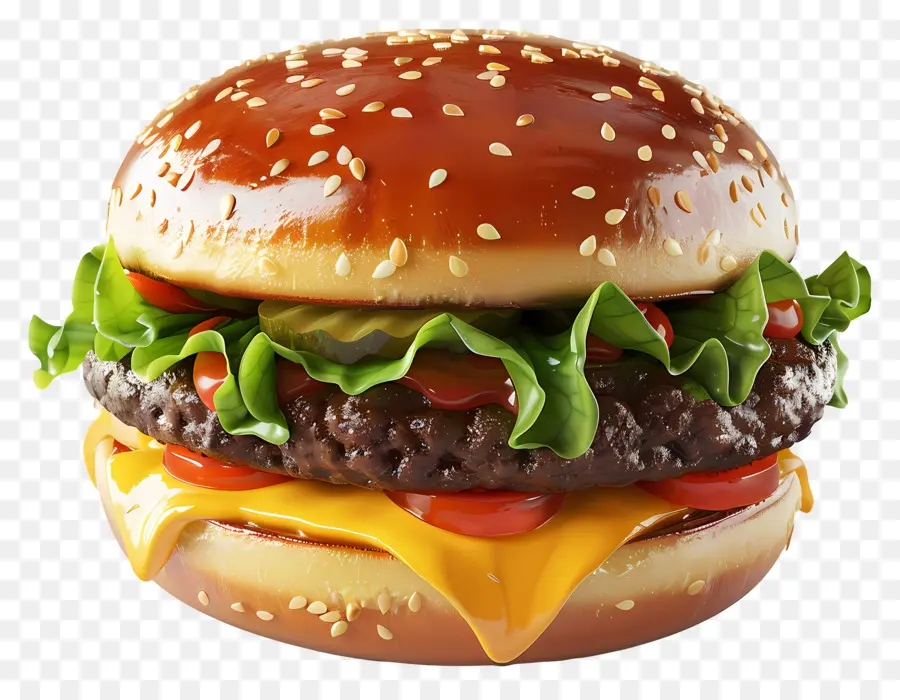 Cheeseburger，Marul PNG