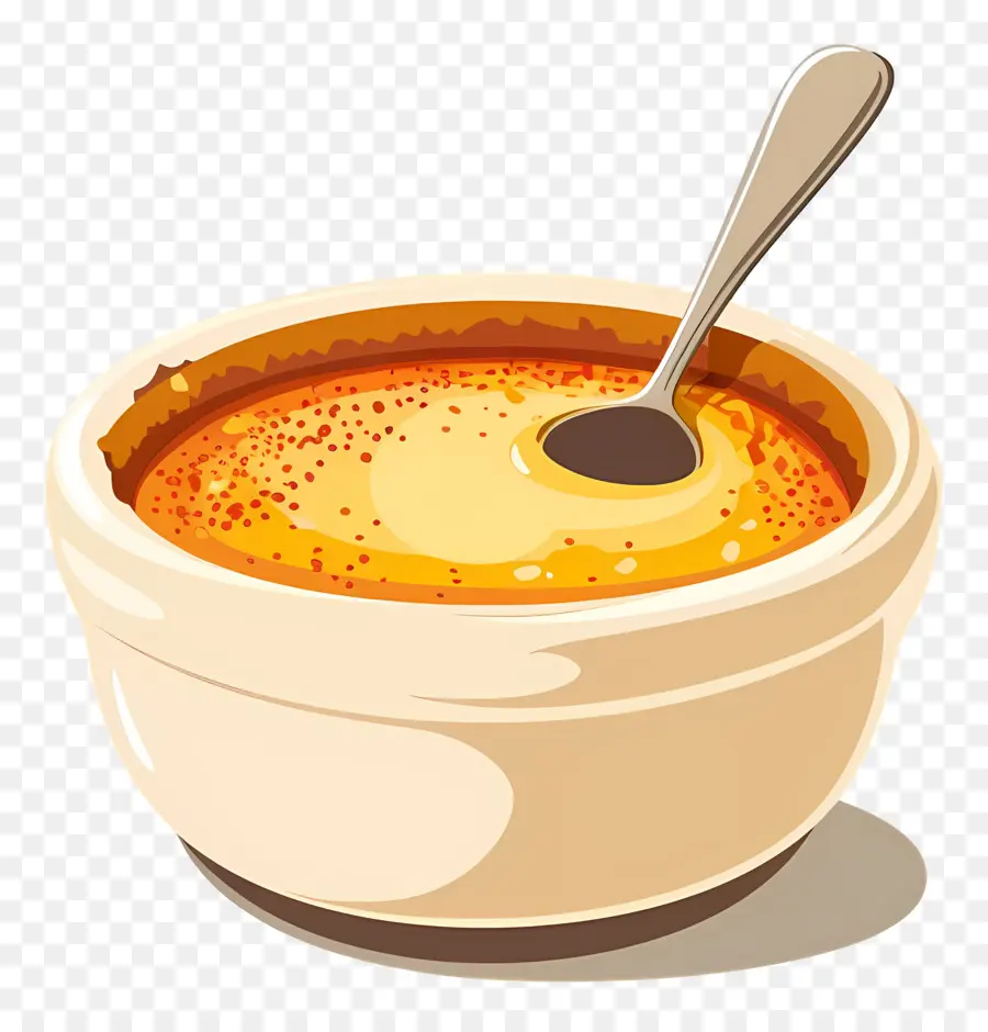 Creme Brulee，Bir Fincan çorba PNG