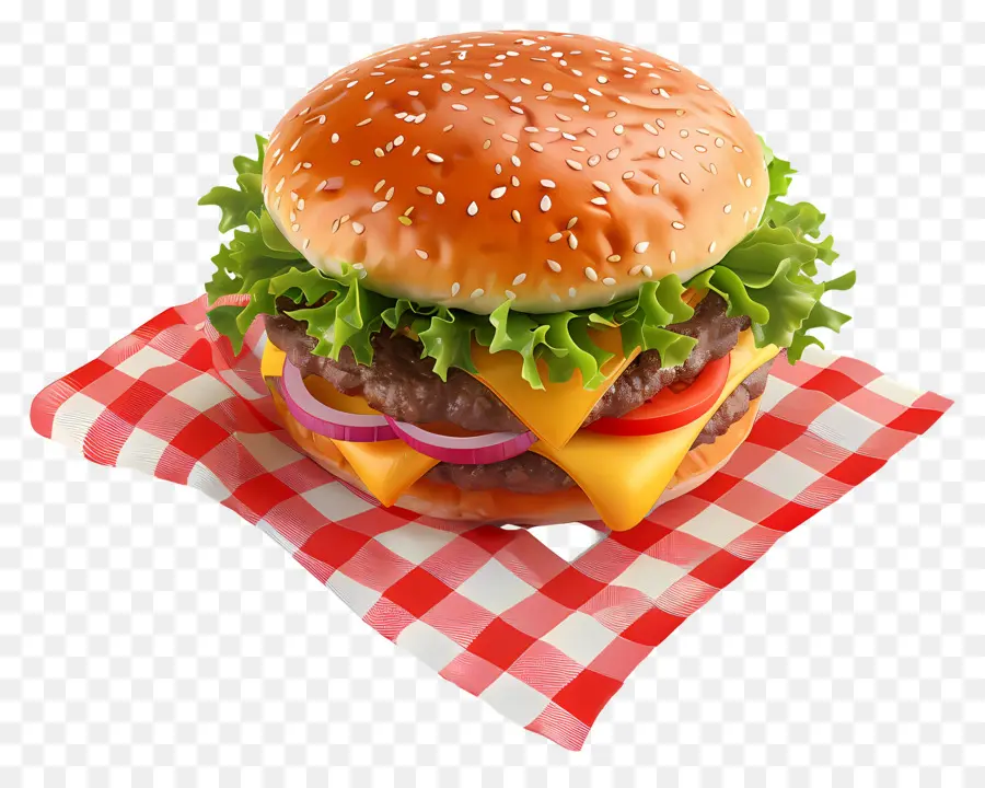 Cheeseburger，Hamburger PNG