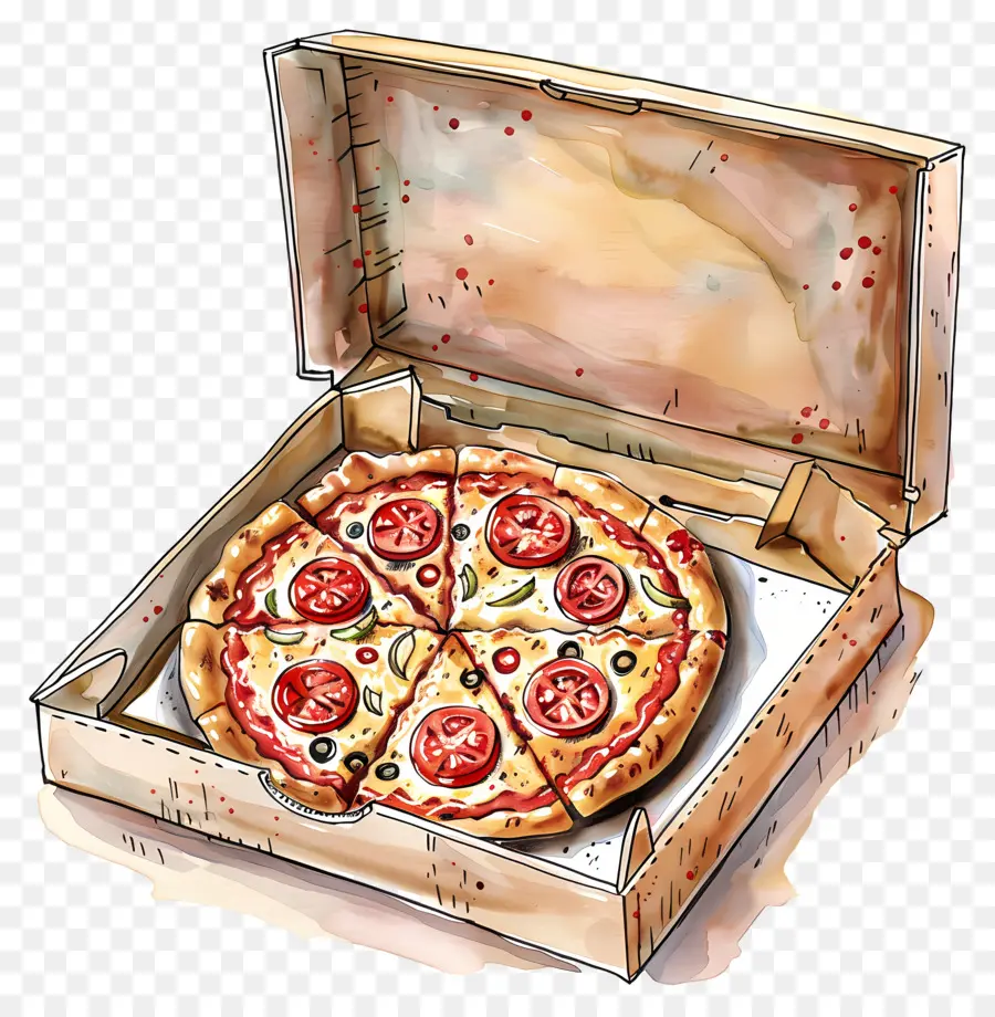 Kutudaki Pizza，Pizza PNG