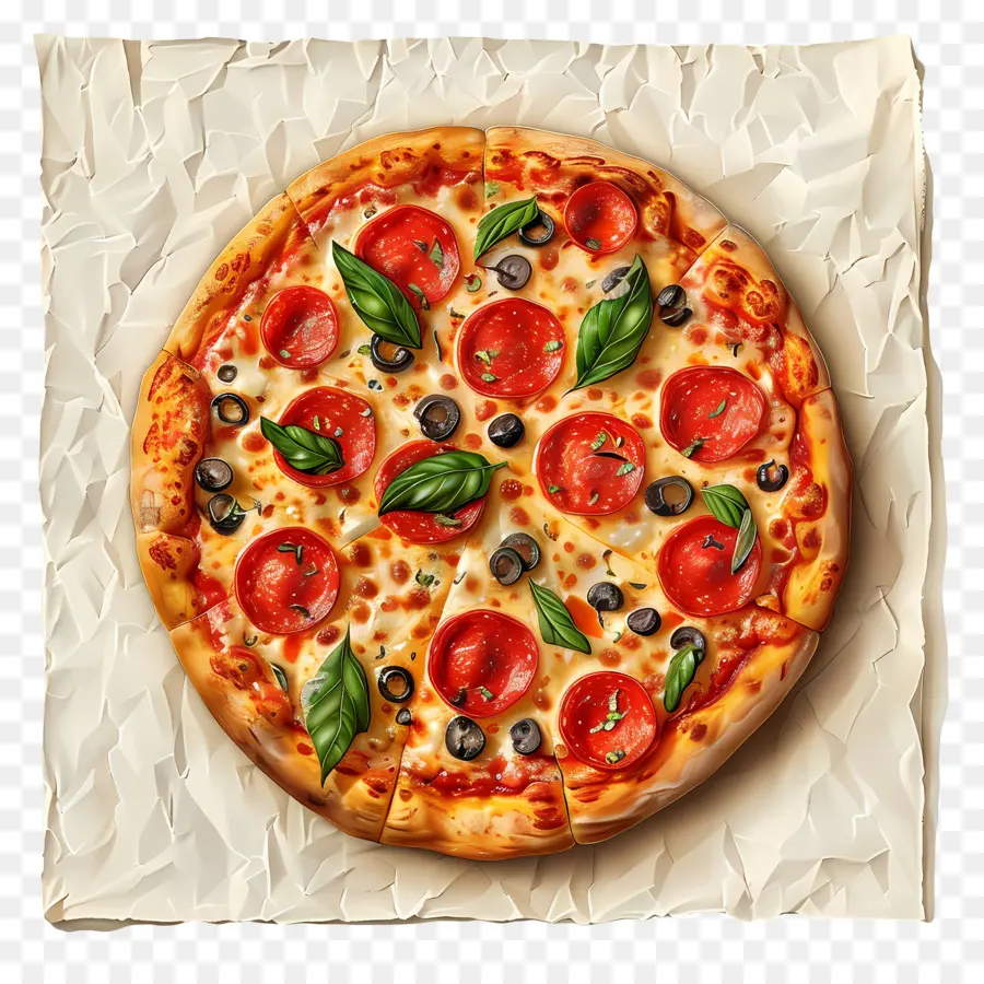 Pizza，Pepperoni Pizza PNG