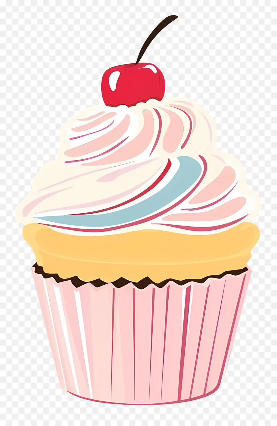 Kek，Pembe Cupcake PNG