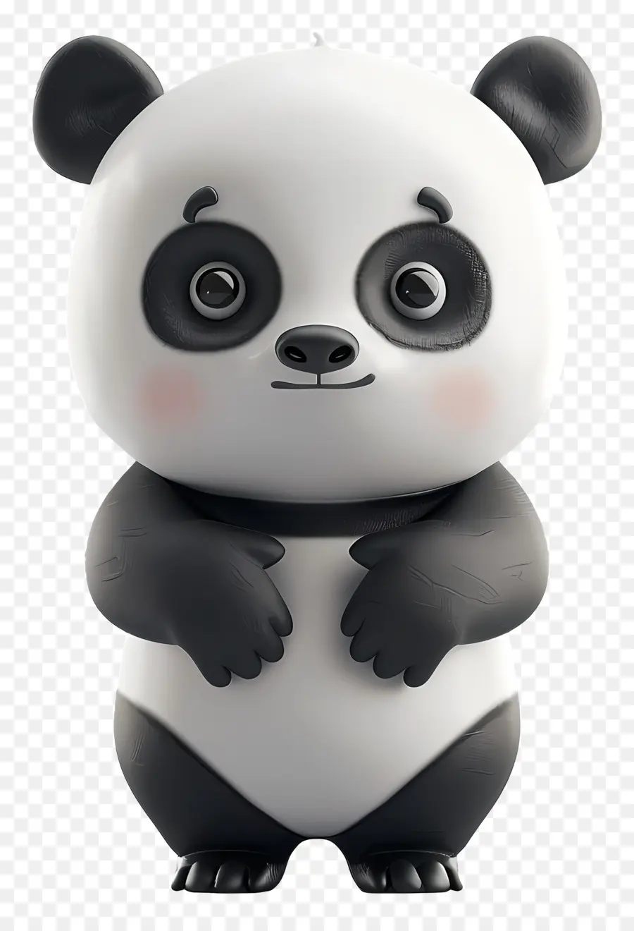 Panda，Panda Heykelciği PNG