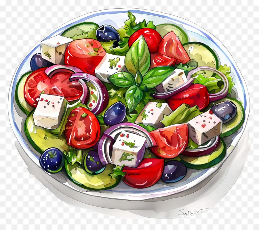 Yunan Salatası，Salata PNG