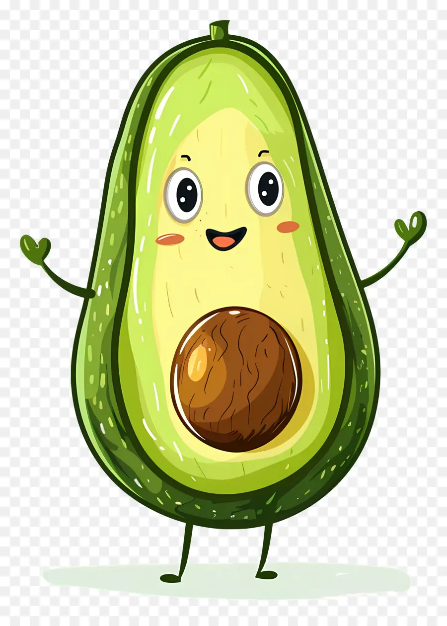 Karikatür Avokado，Avokado PNG