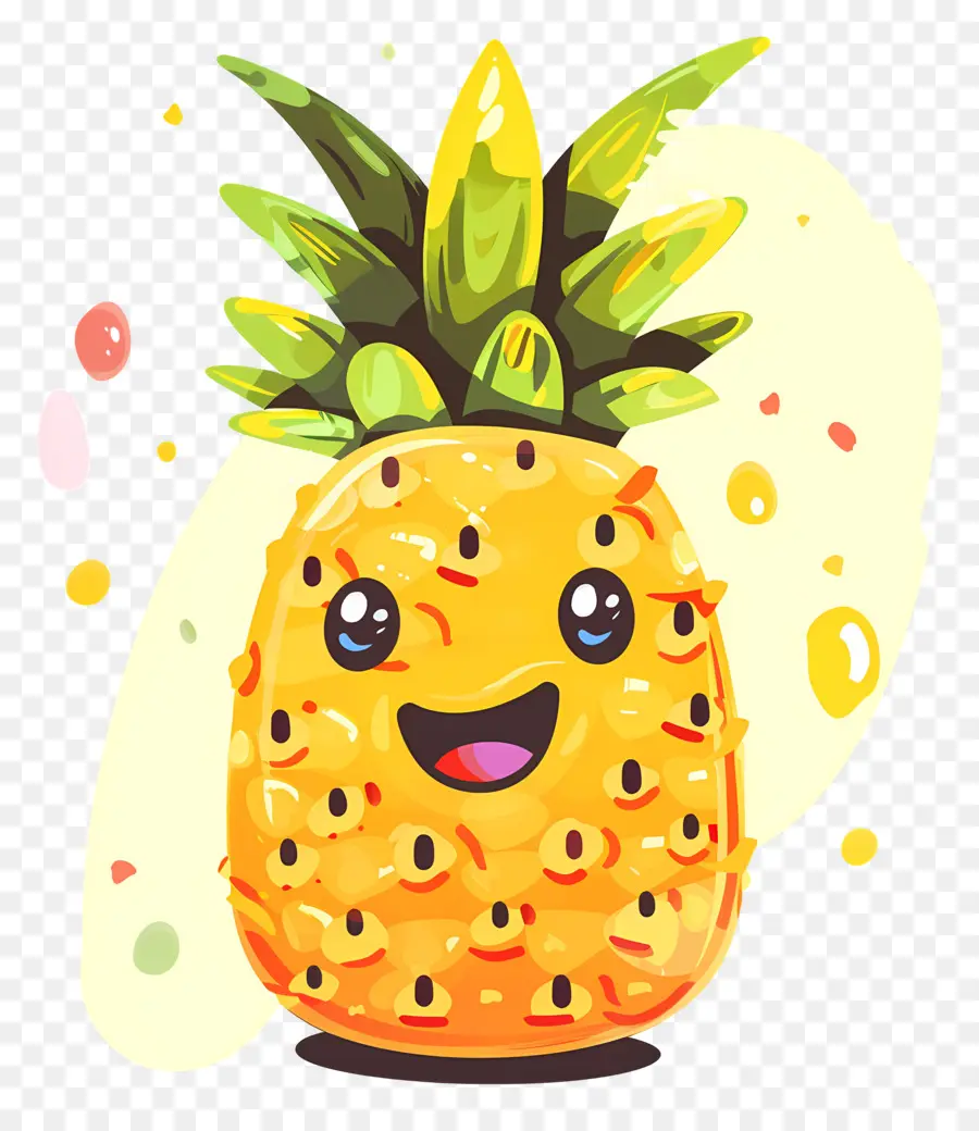 Karikatür Ananas，Sevimli Ananas PNG