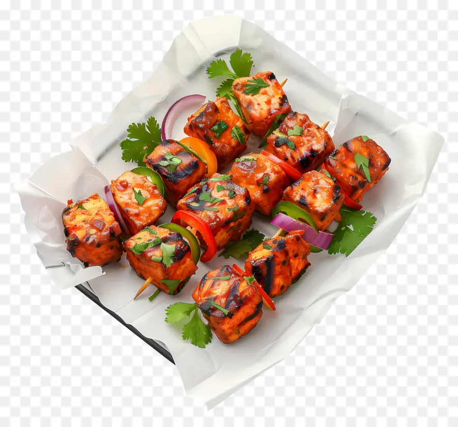 Paneer Tikka，Kebaplar PNG