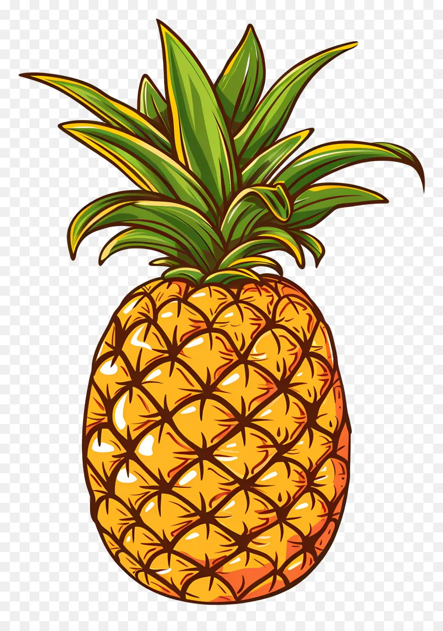 Karikatür Ananas，Ananas PNG