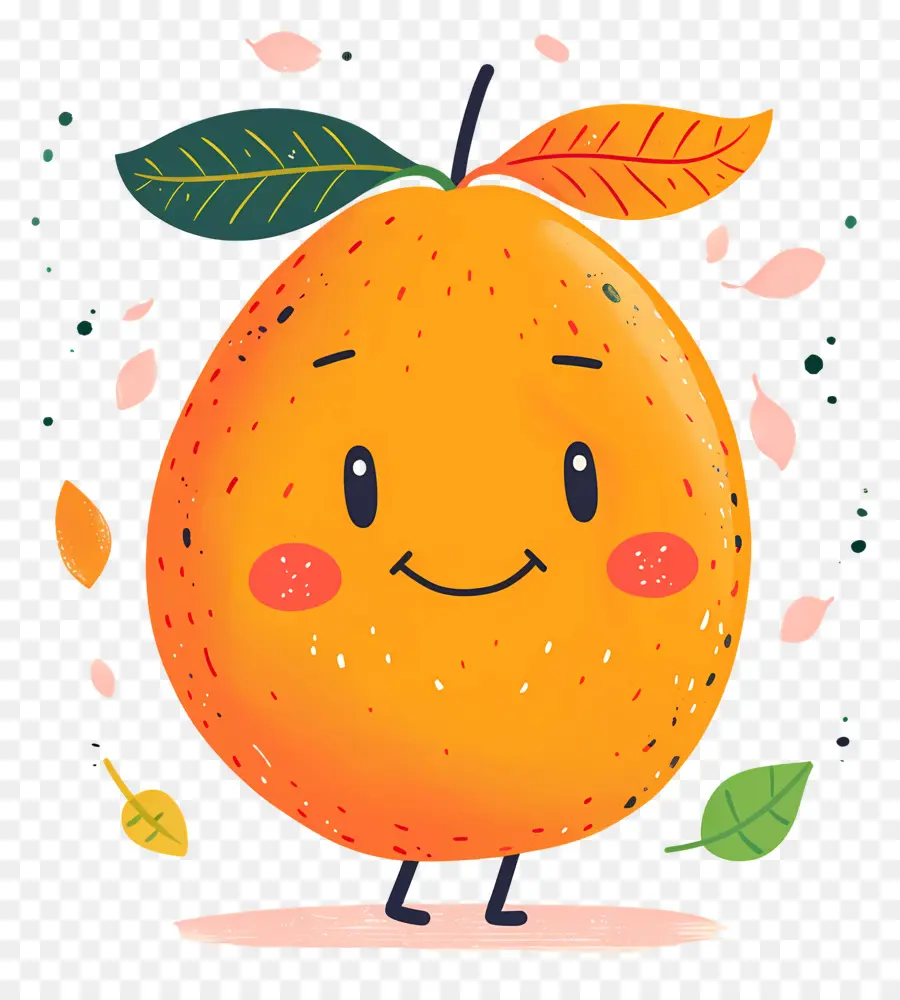 Karikatürize Et Mango，Sevimli Turuncu PNG