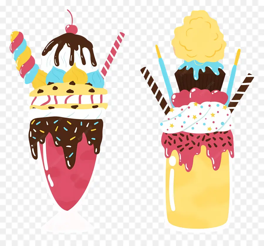 Dondurma，Milkshake'ler PNG