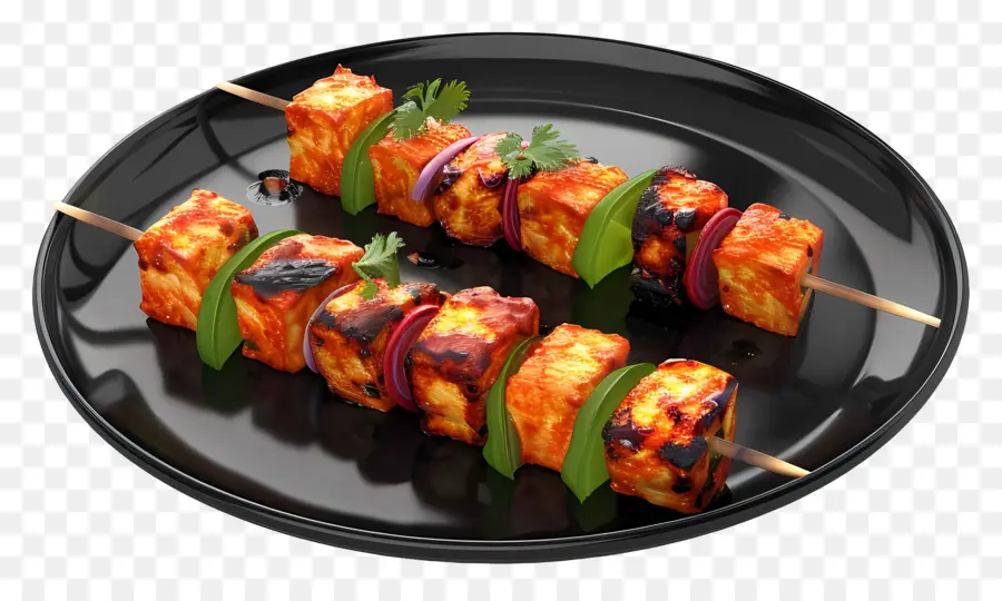 Paneer Tikka，Izgara Şiş PNG